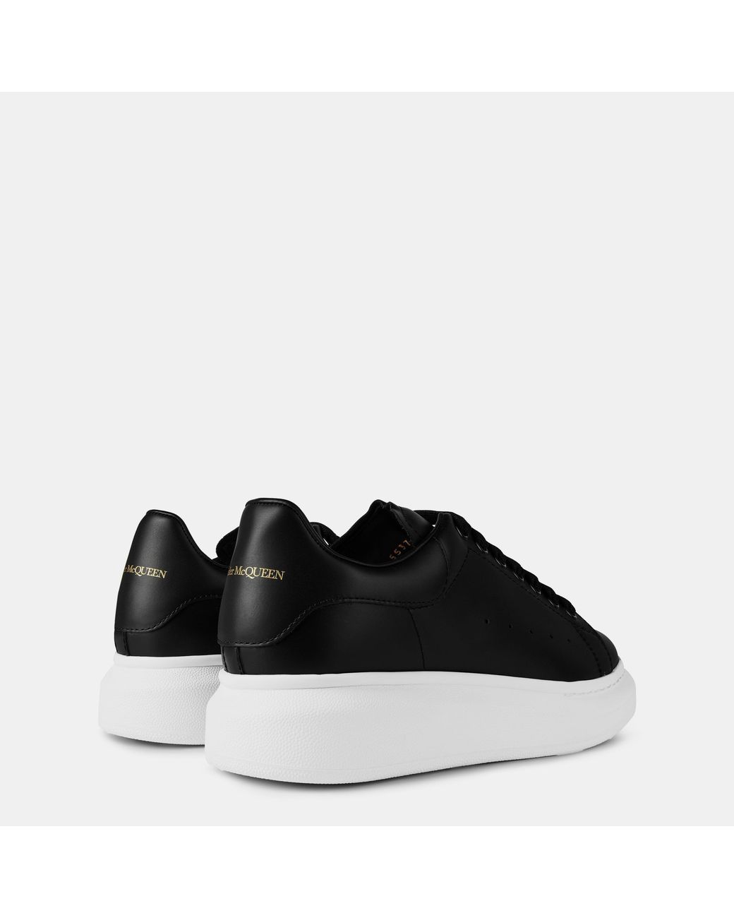 McQueen Black Thick-Soled Casual Shoes