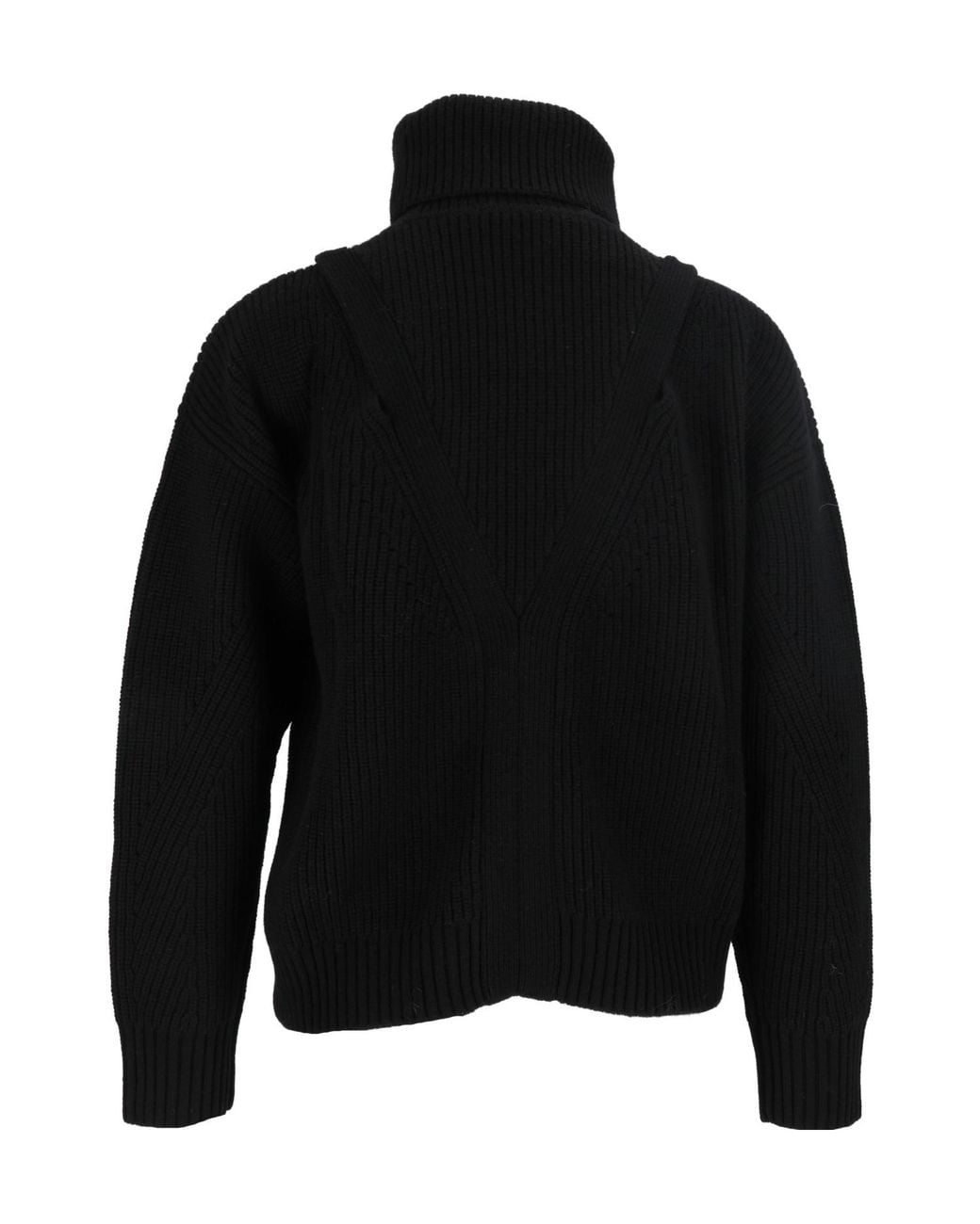 P.A.R.O.S.H. Black P.A.R.O..H. Openwork High Neck Knitted Sweater