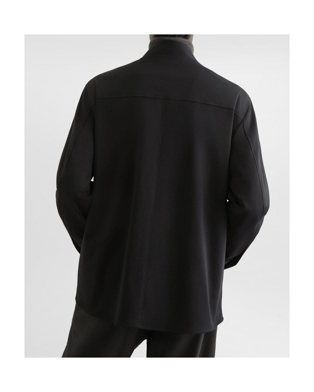 Dolce & Gabbana Black Technical Fabric Shirt With Tag for men