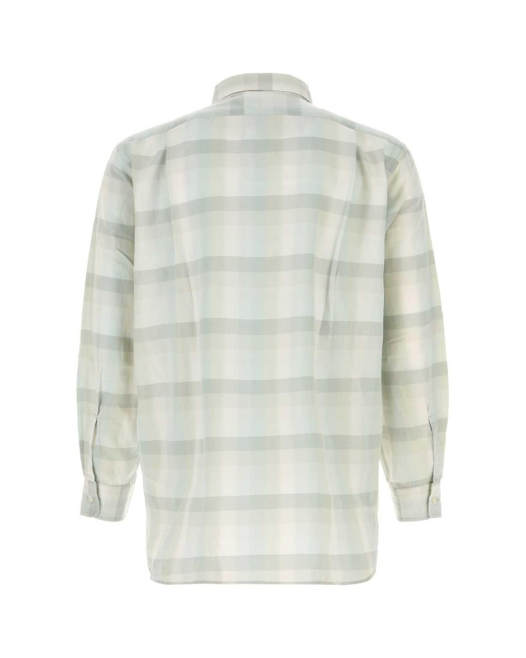 Nanamica White Wind Oversized Check Shirt for men