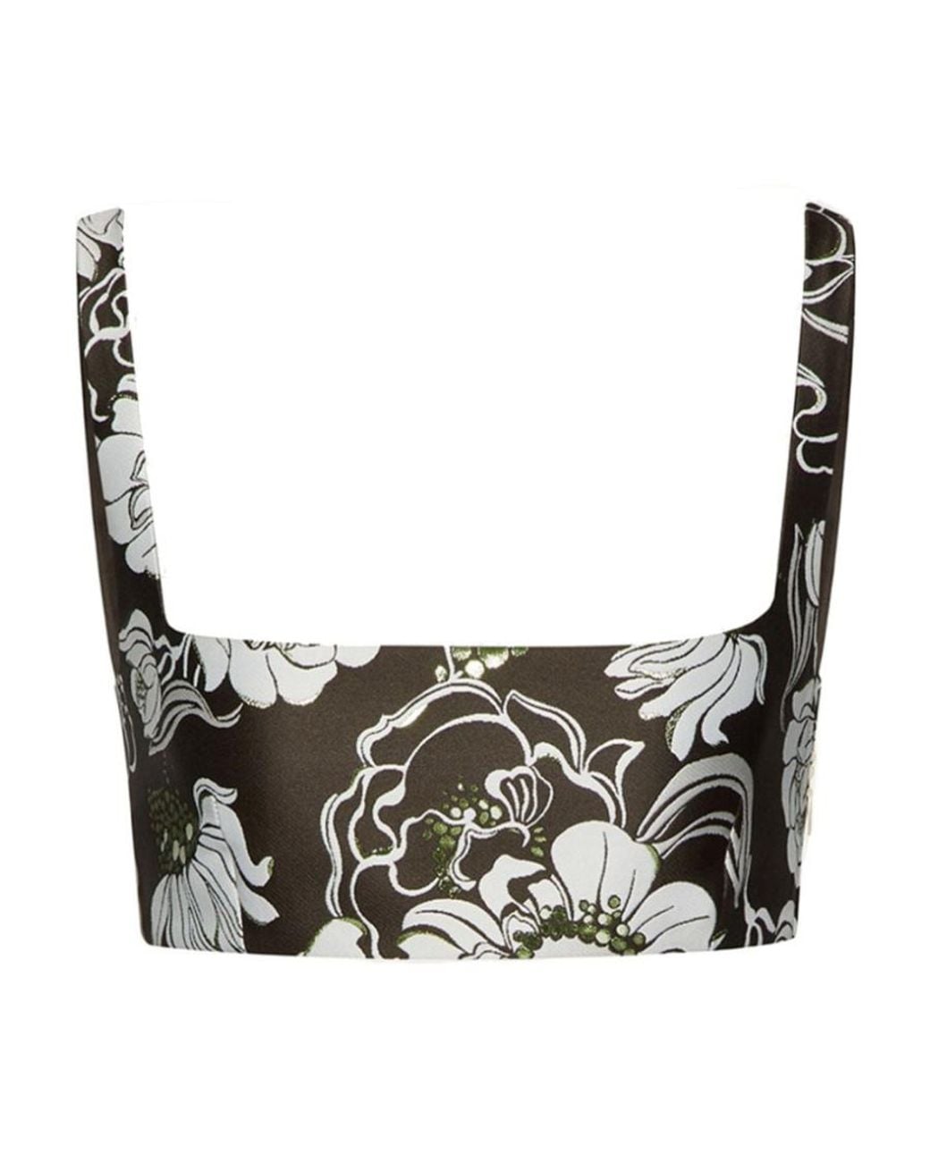 Valentino Gray Printed Pattern Suspender Underwear