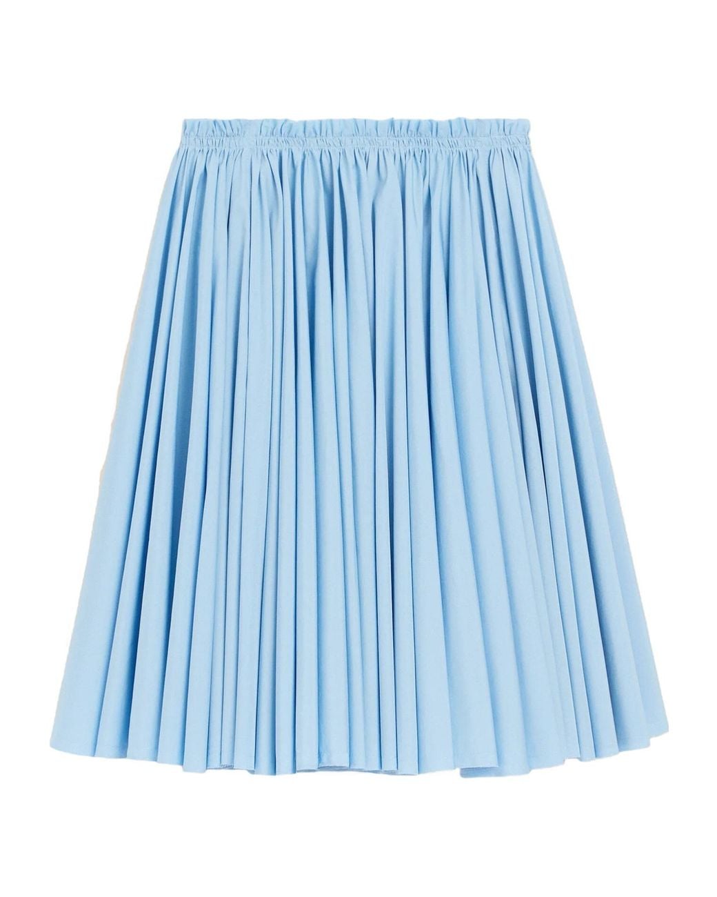 AMI Blue Midi Corolla Skirt