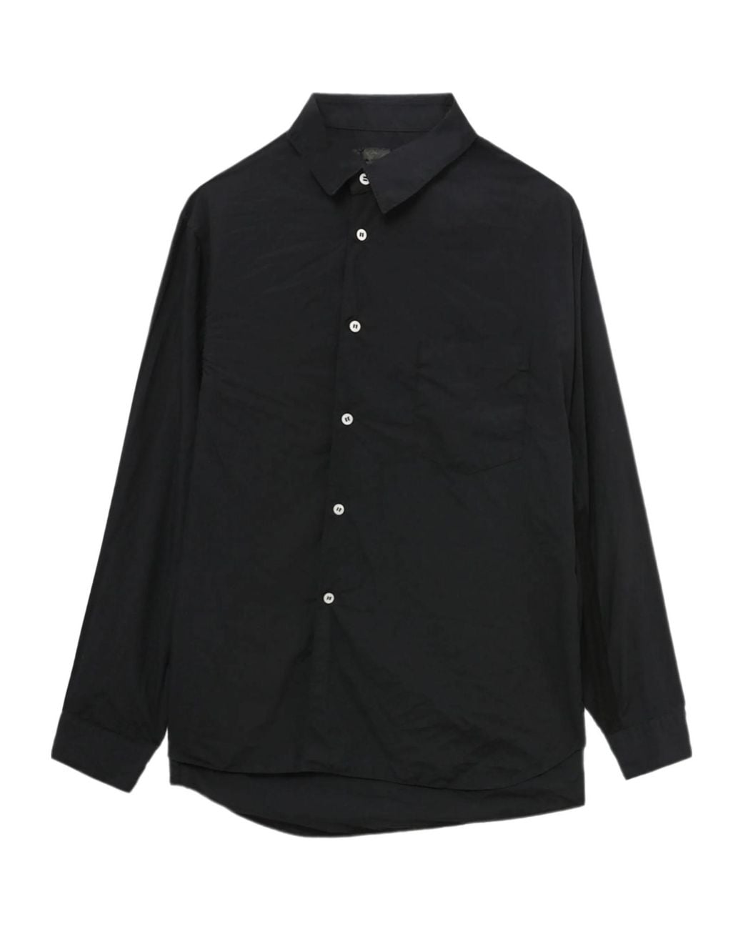 Comme des Garçons Black Button Long-Sleeve Shirt