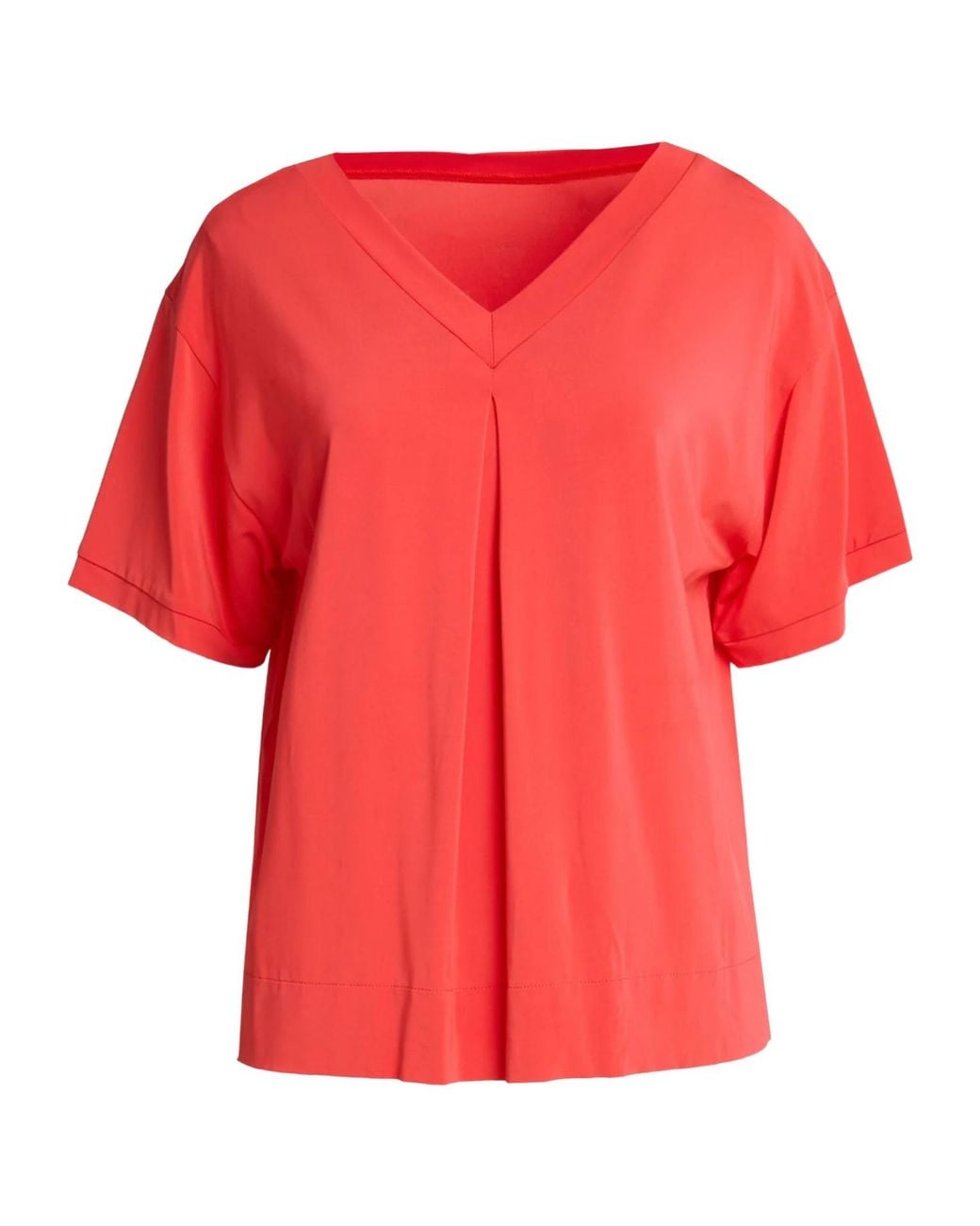 Max Mara Red Basic T-Shirts