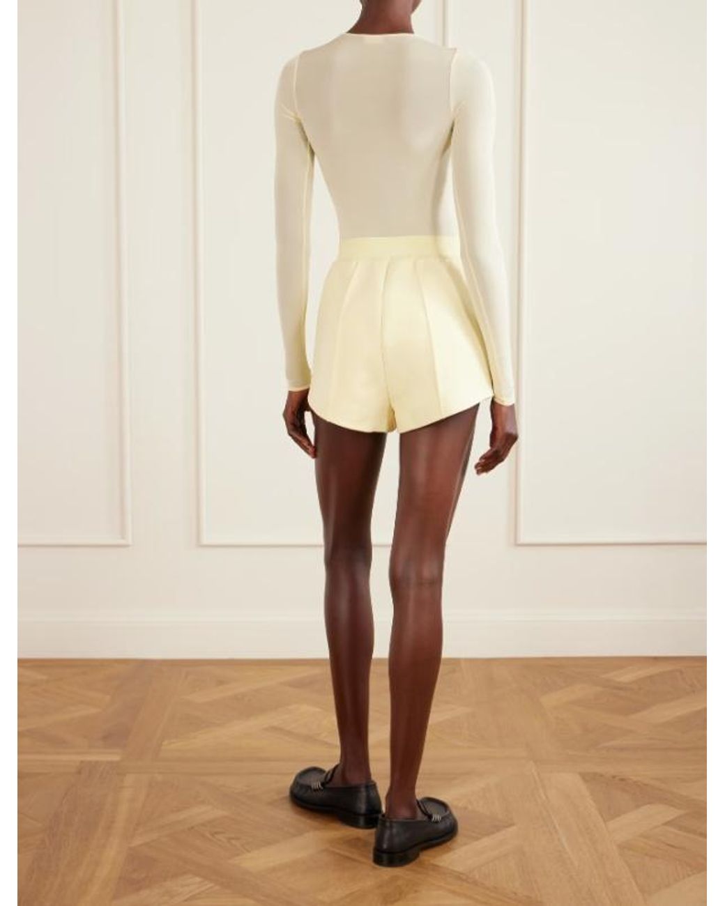 Wardrobe NYC White Stretch-Jersey Bodysuit