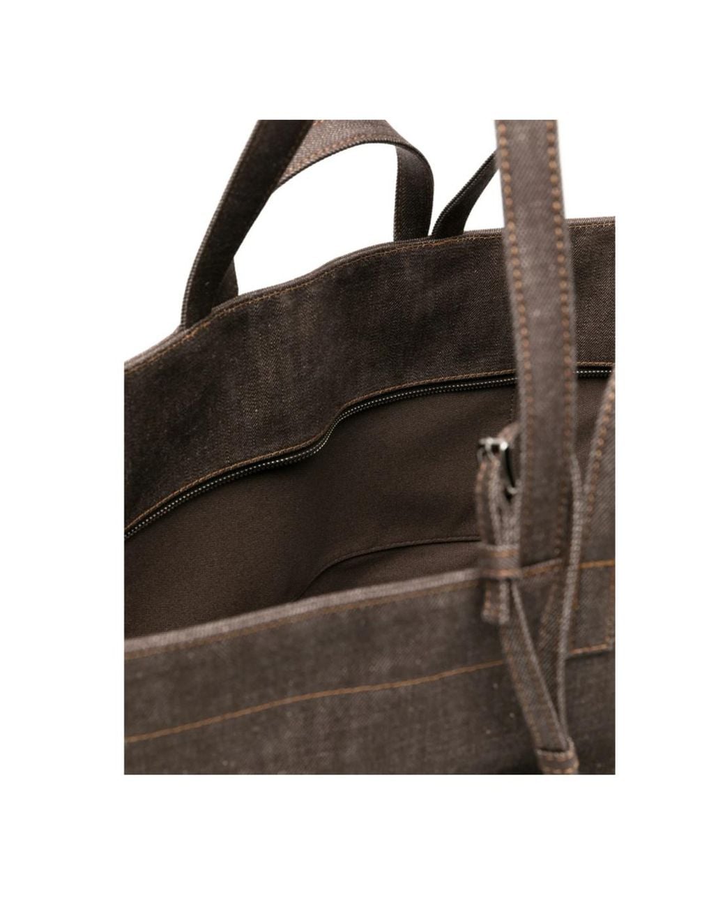 A.P.C. Brown Le Drummer Toile Large Tote Bag for men