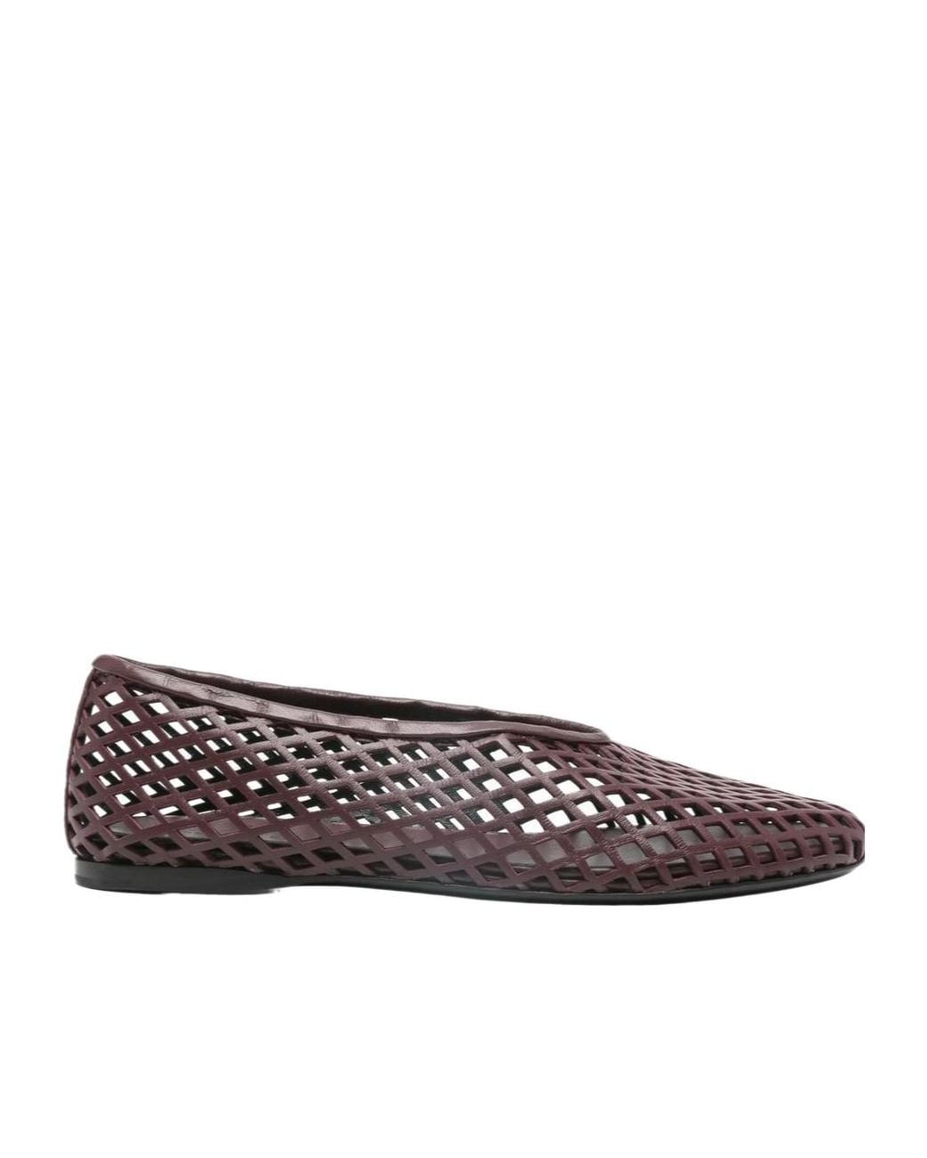 Proenza Schouler Brown Perforated Ballerina