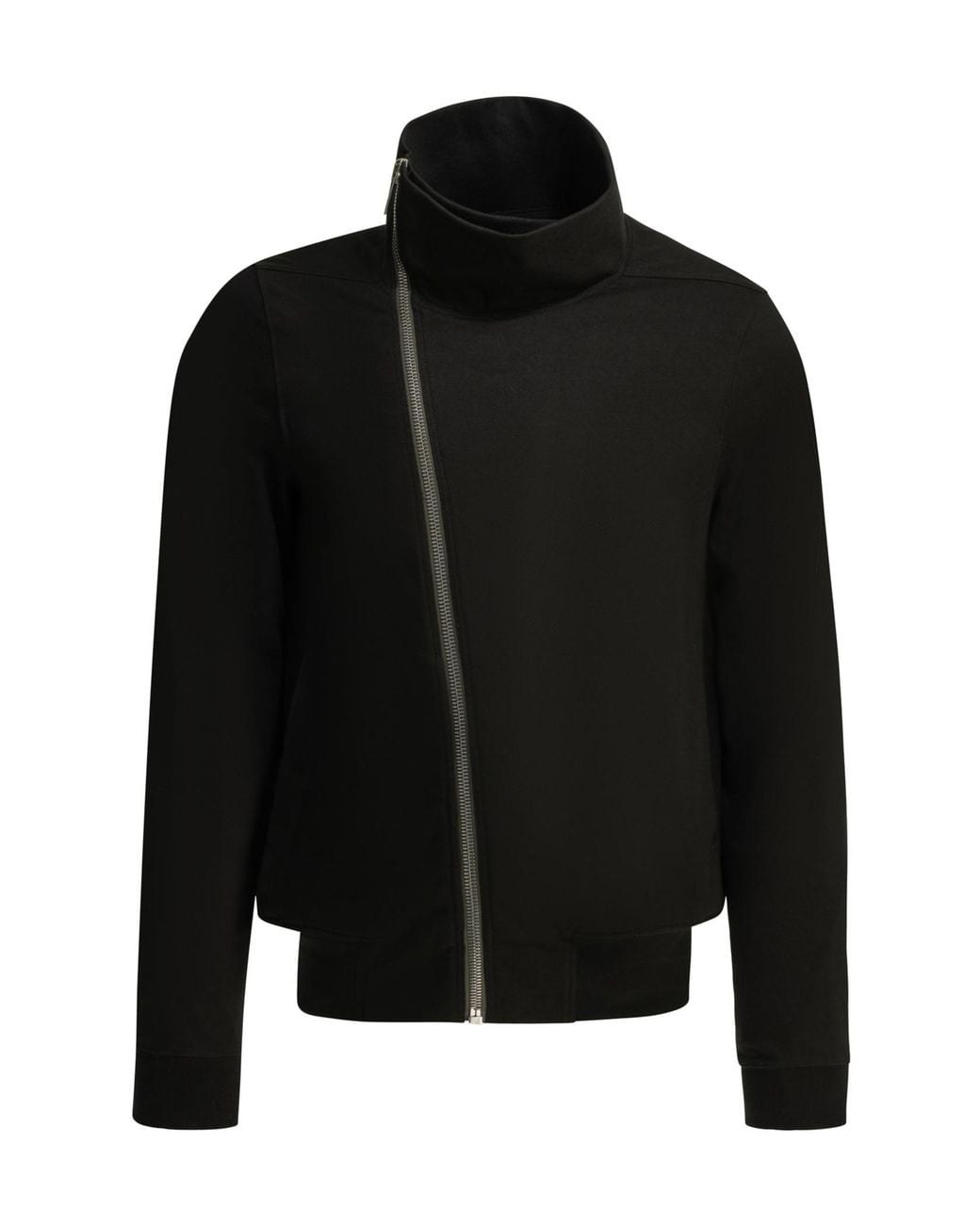 Rick Owens Black Bauhaus Zipped Sweatshirt for men