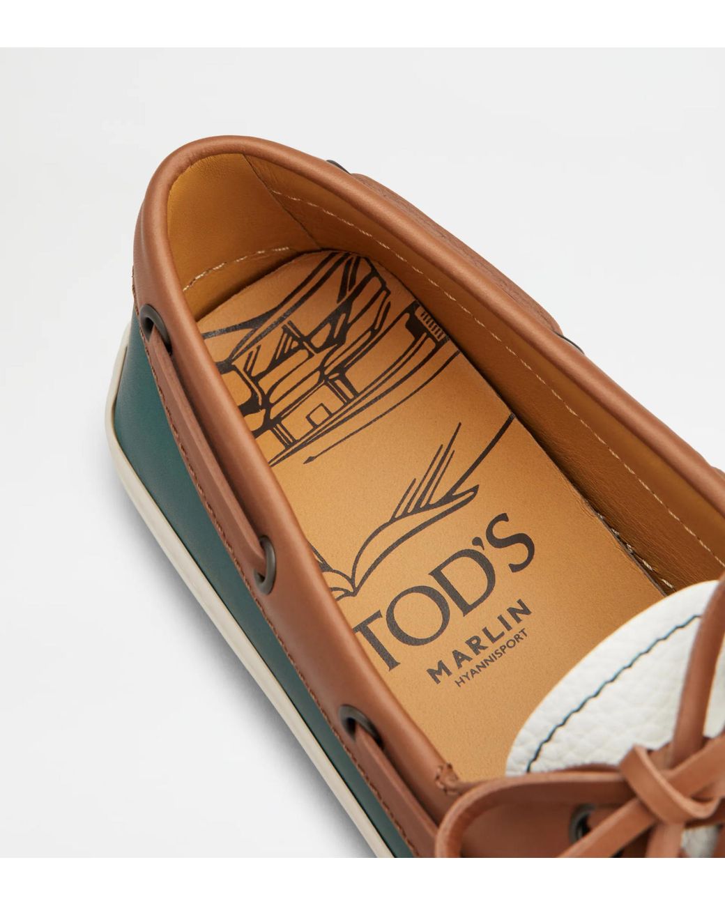 Tod's Green Round-Toe Loafers