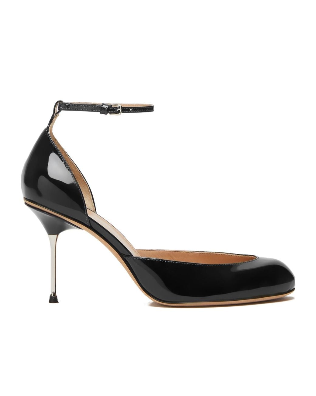 Sportmax Black Ankle Strapped Nice Mary Jane Pumps
