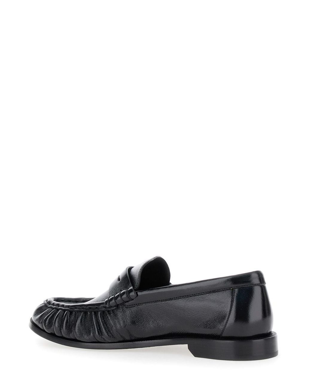 Saint Laurent Black Le Loafer Slip-On Loafers