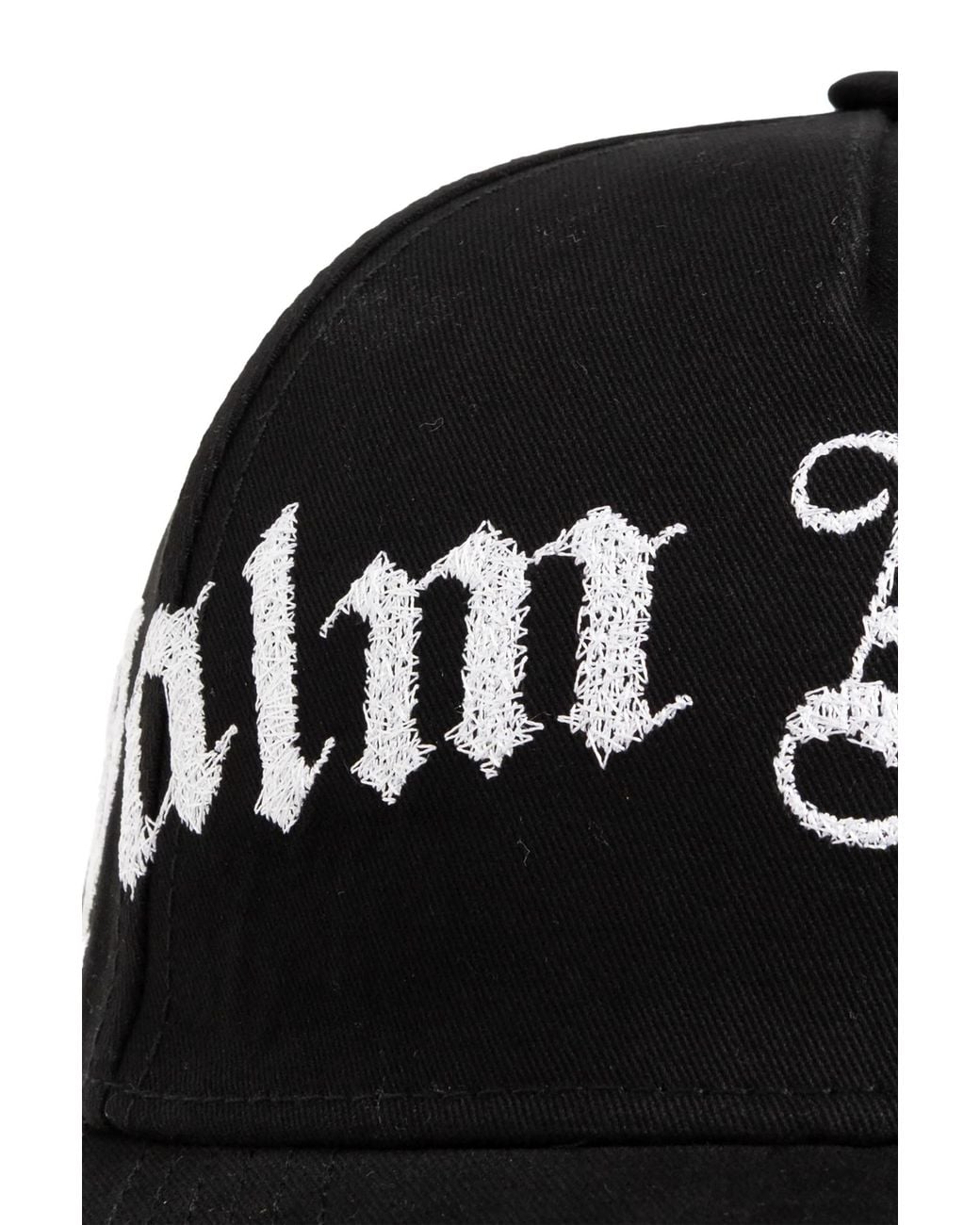 Palm Angels Black Logo Hat for men