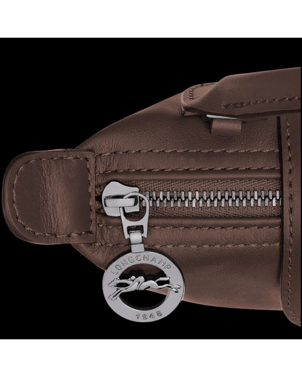 Longchamp Brown Top Handle Shoulder Bag