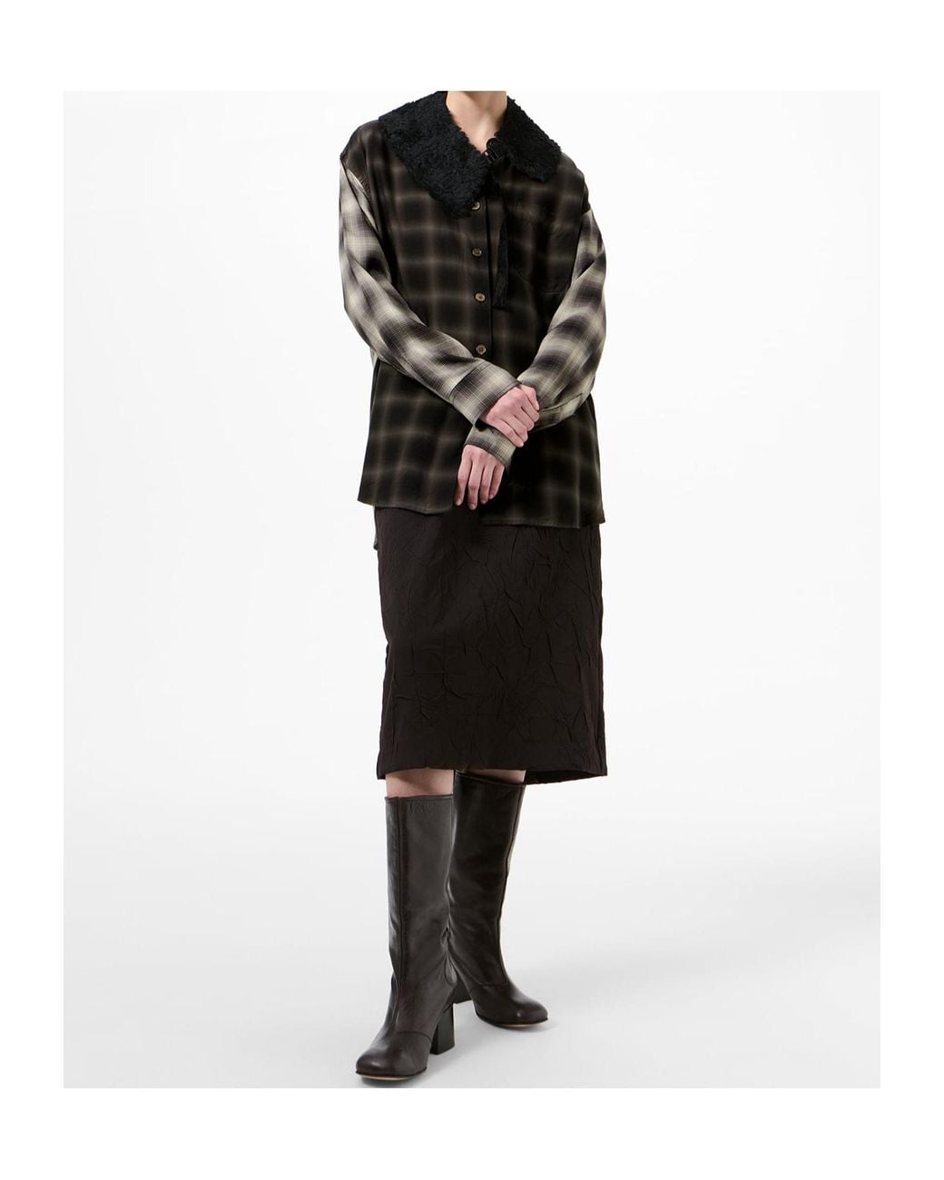 Our Legacy Black Favourite Check Shirt