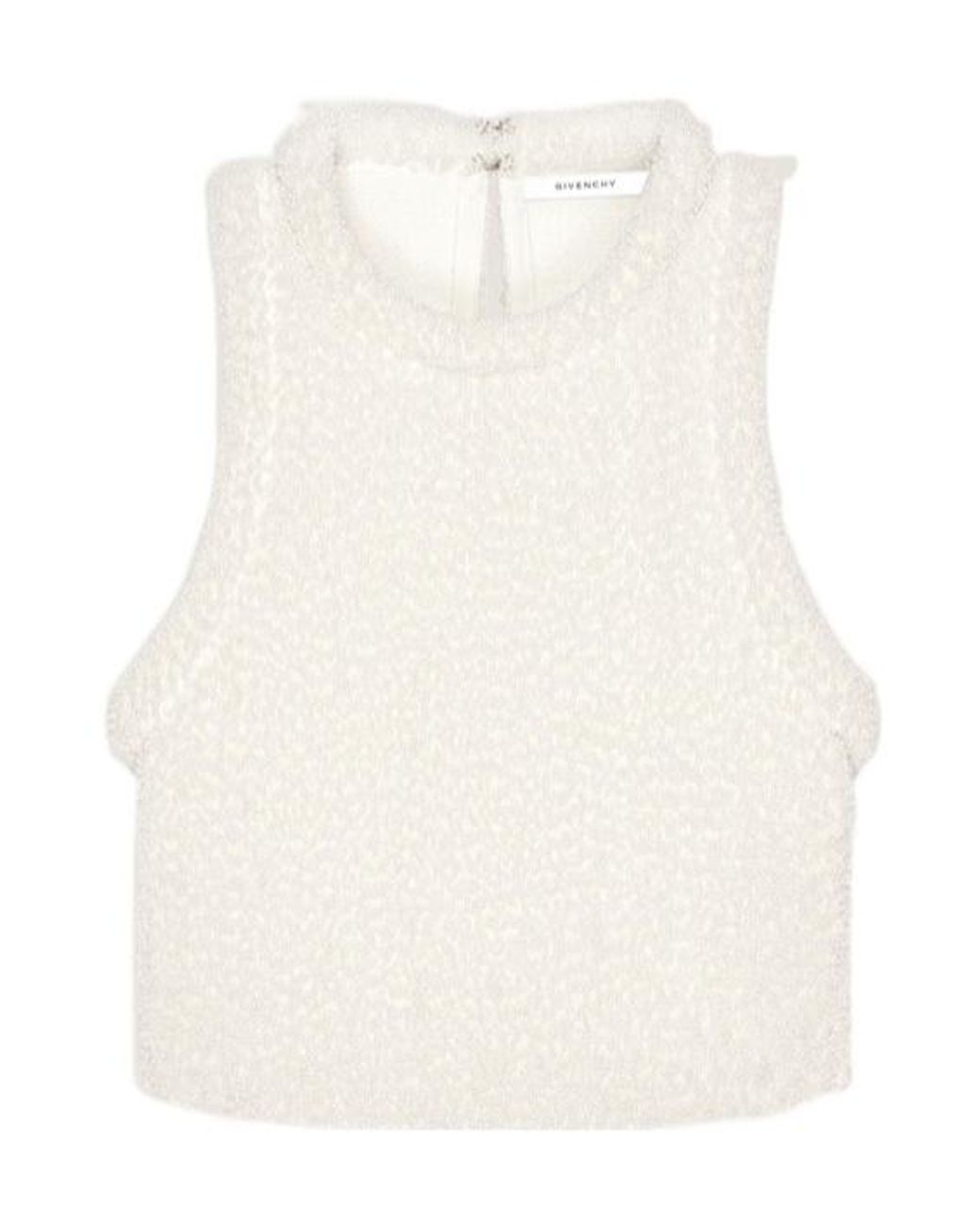 Givenchy White Cropped Top