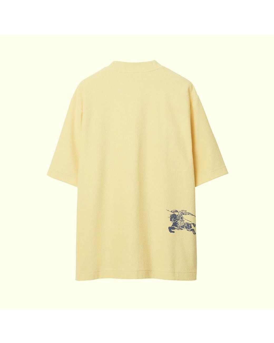 Burberry Yellow Ekd-Print Towelled T-Shirt