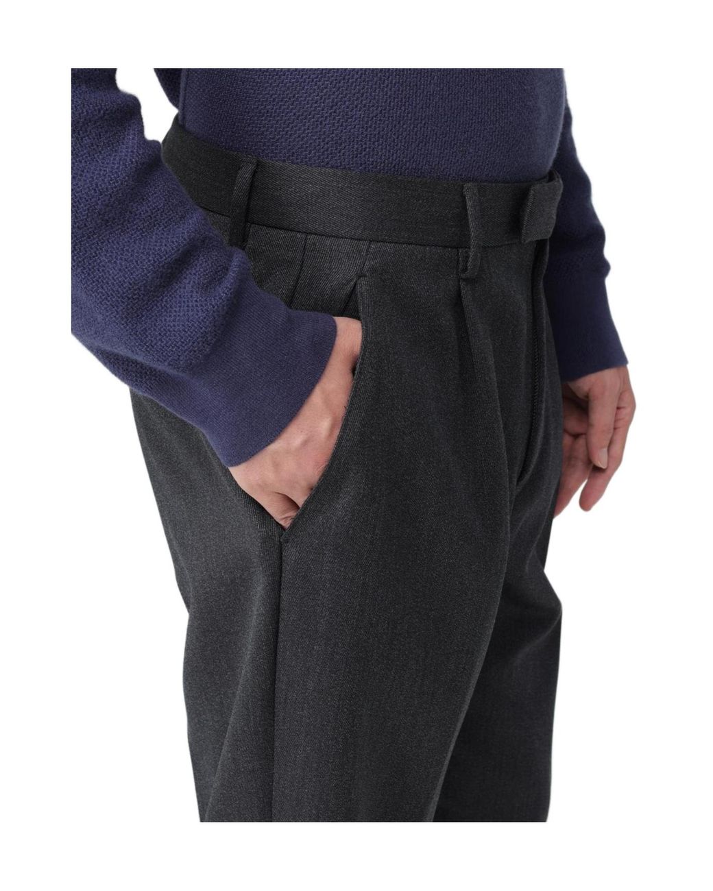 Zegna Blue Long Casual Pants for men
