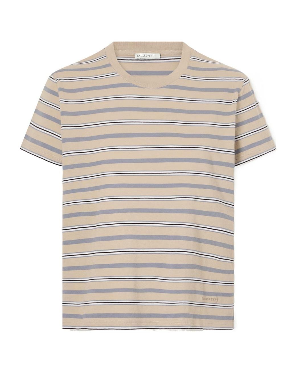 Kallmeyer White Striped Cotton-Jersey T-Shirt