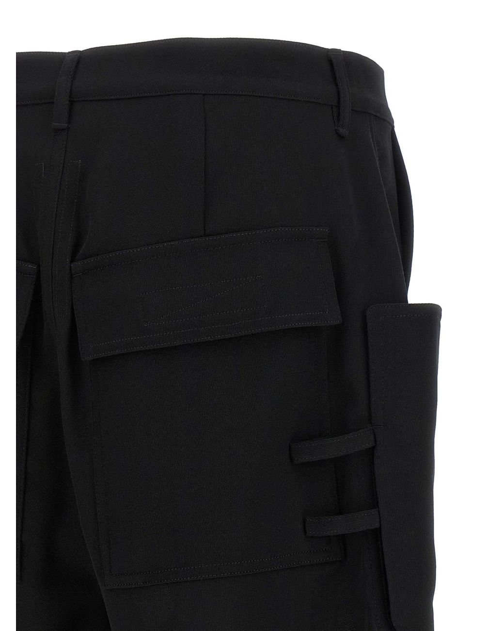 Rick Owens Black 'Stefan Cargo' Bermuda Shorts for men