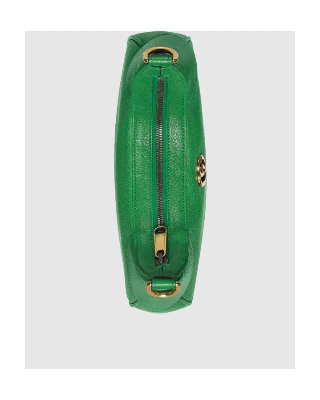 Gucci Green Logo Plaque Small Aphrodite Shoulder Bag