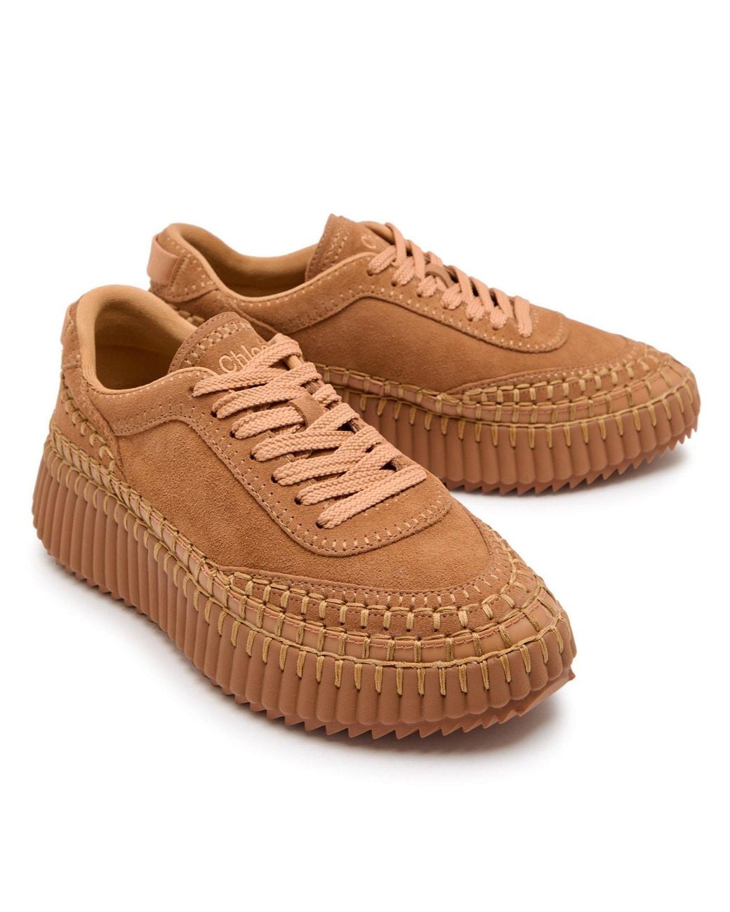 Chloé Brown Fleece-Lined Thick-Soled Casual Shoes