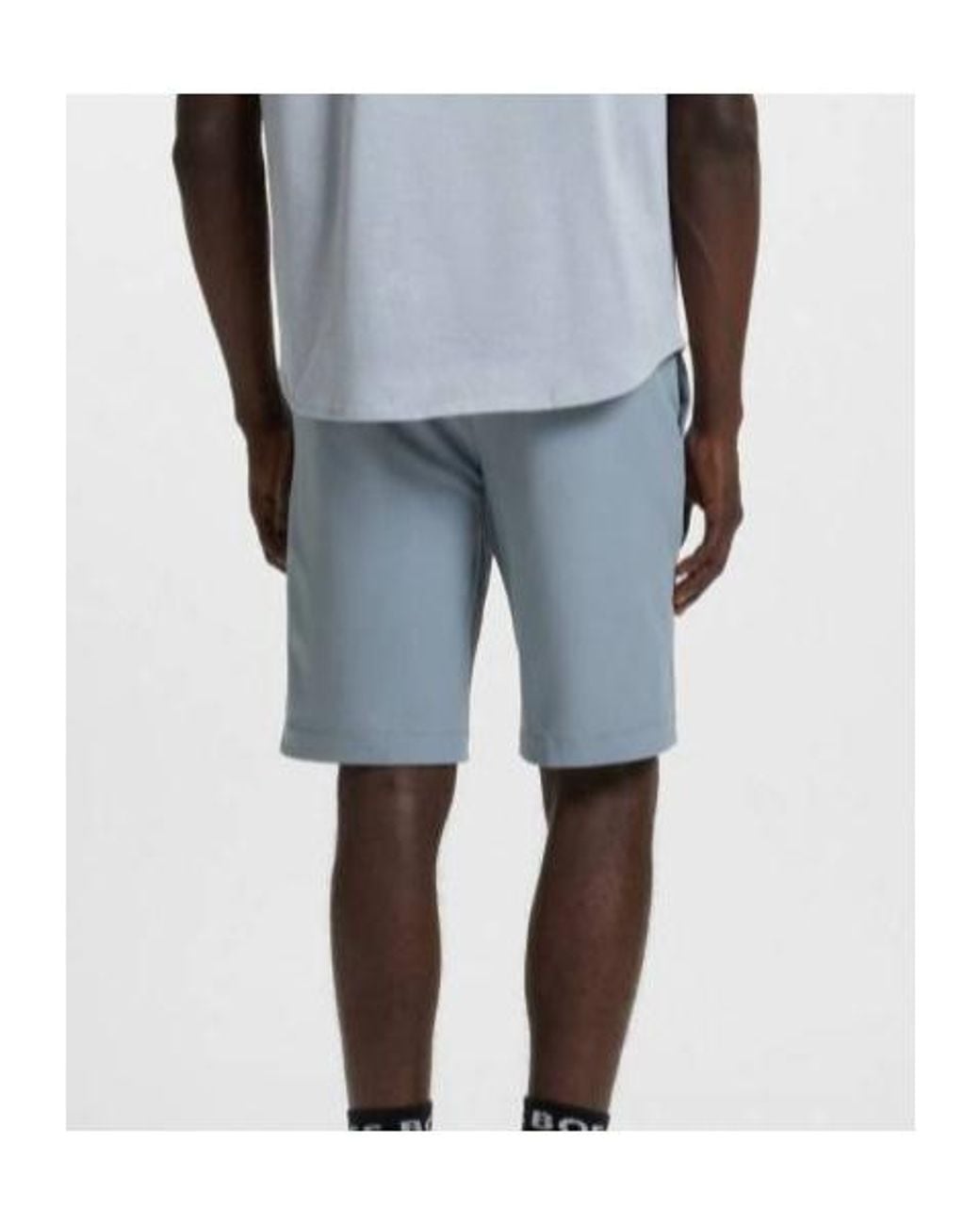 Boss Gray Tailored Bermuda Shorts for men