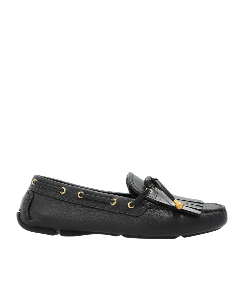 Jimmy Choo Black Bow Detailed Flat Loafers