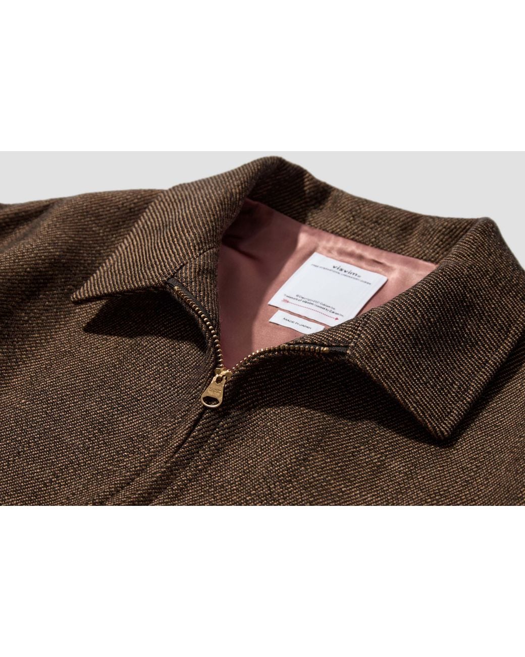 Visvim Brown Classic Zip-Up Casual Jacket for men
