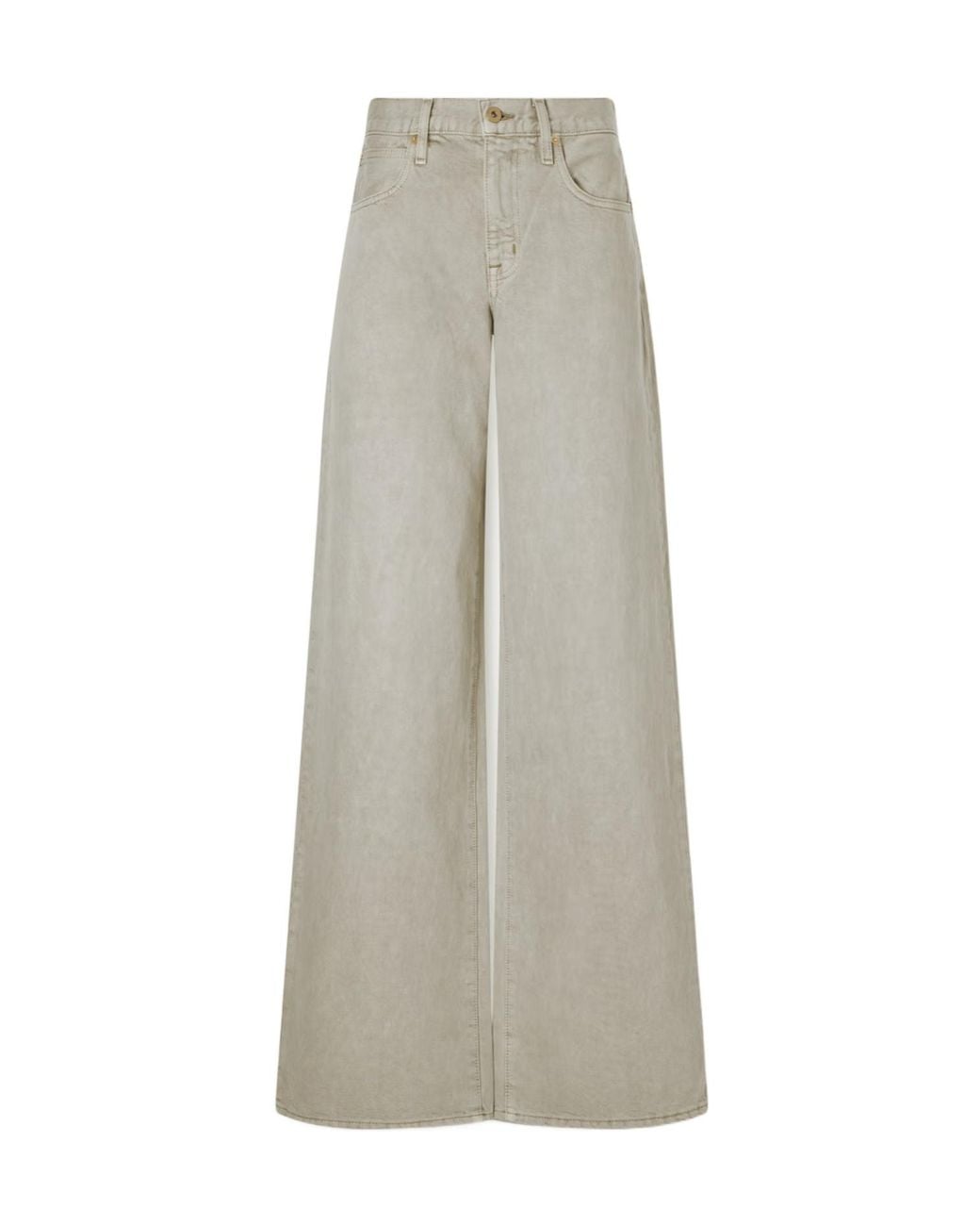SLVRLAKE Denim Gray High Waist Wide Leg Jeans