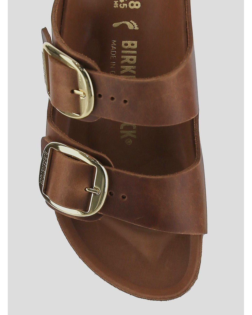 Birkenstock Brown Arizona Big Buckle Slip-On Sandals