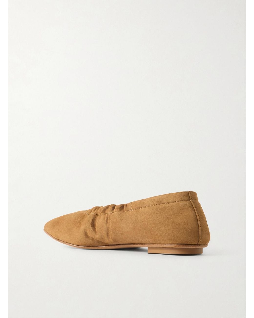 Le Monde Beryl Brown Mica Suede Ballet Flats