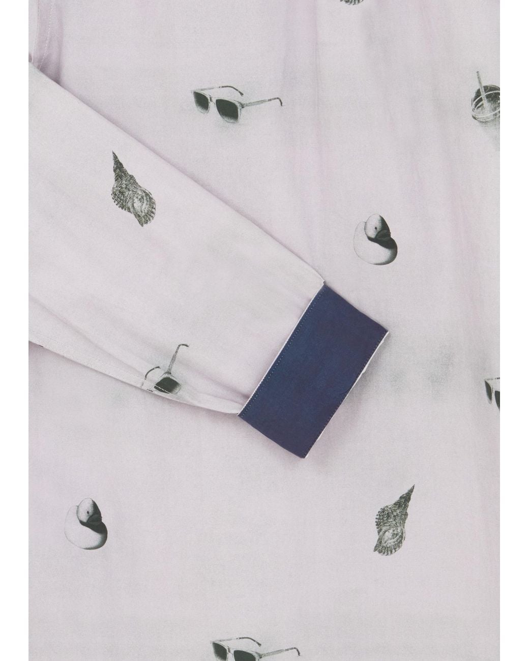Paul Smith White Ps Sunbleached Snaps Button-Up Shirt for men
