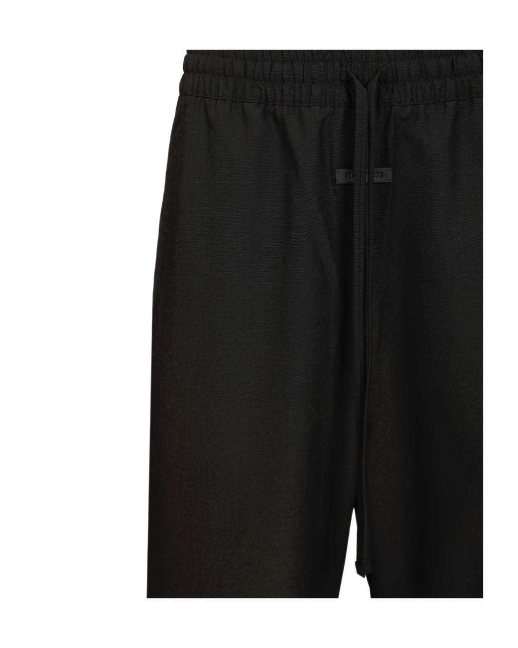Fear Of God Black Wide-Leg Drawstring Pants for men