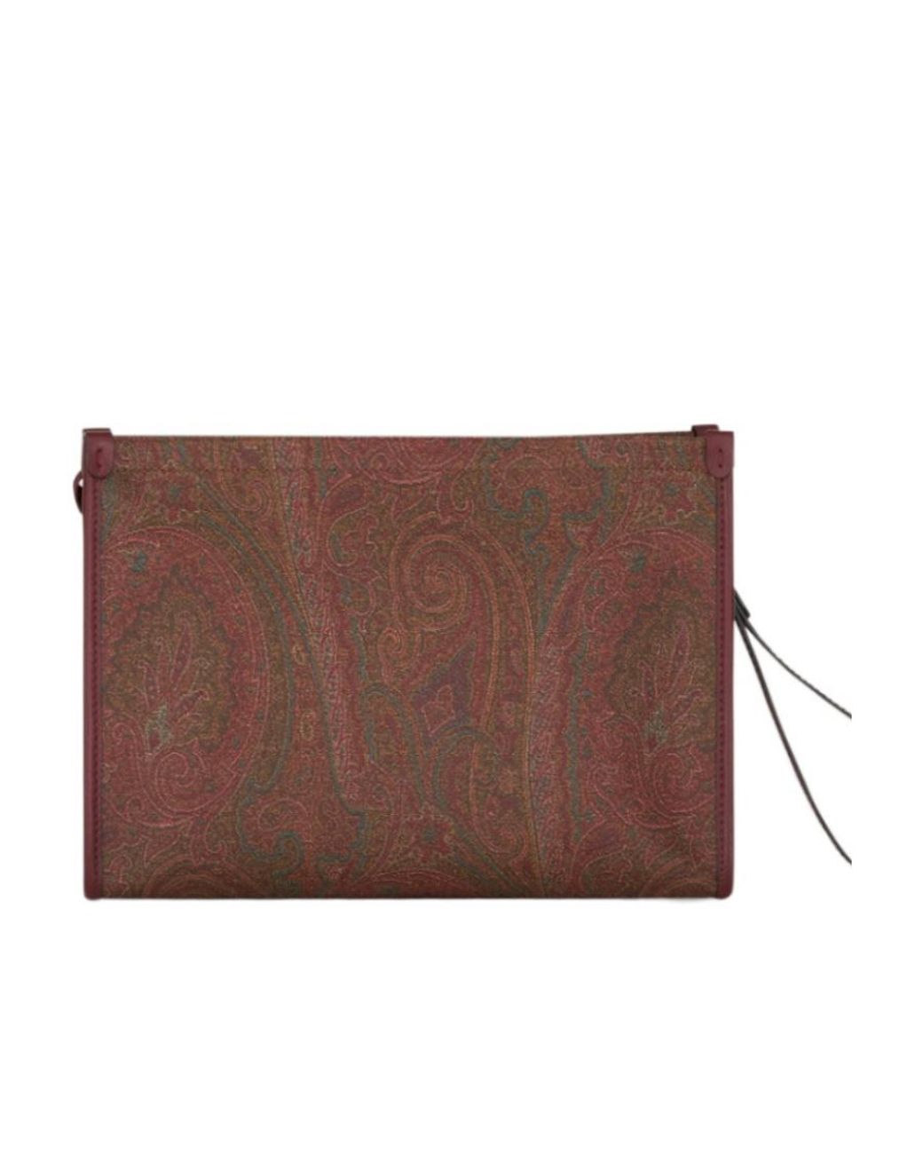 Etro Brown Large Paisley Pouch