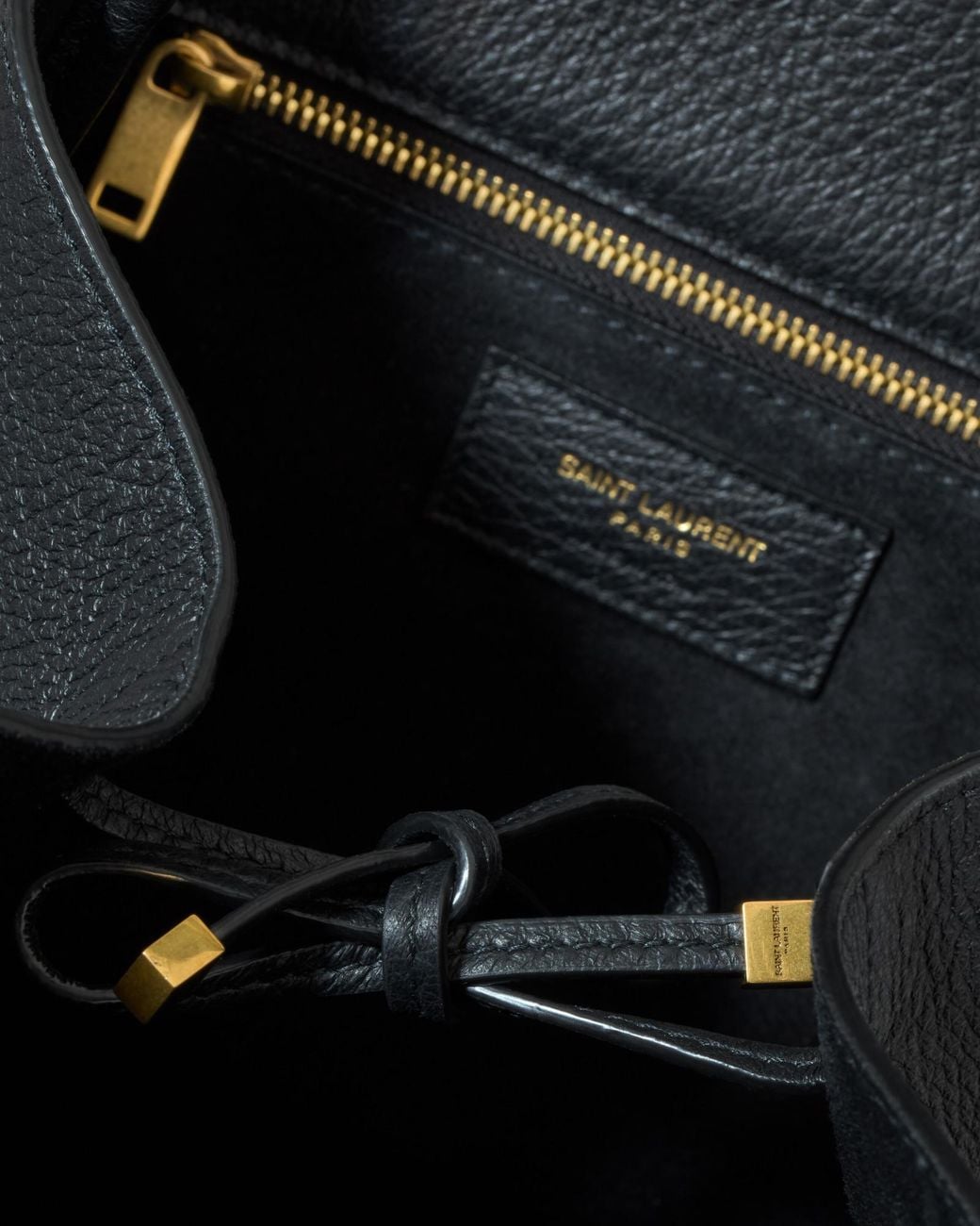 Saint Laurent Black Cabas Medium Tote Bag