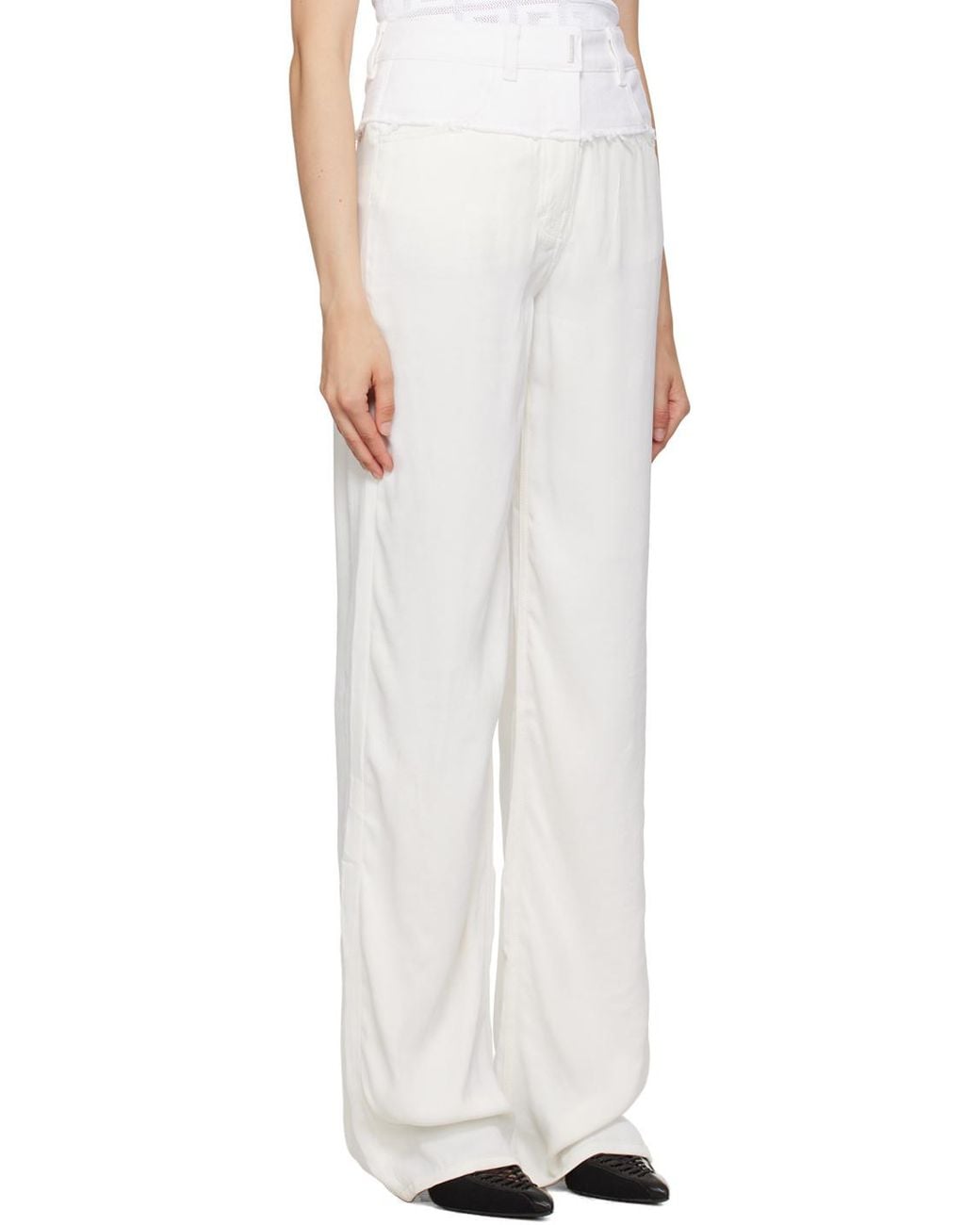 Givenchy White Oversized Jeans