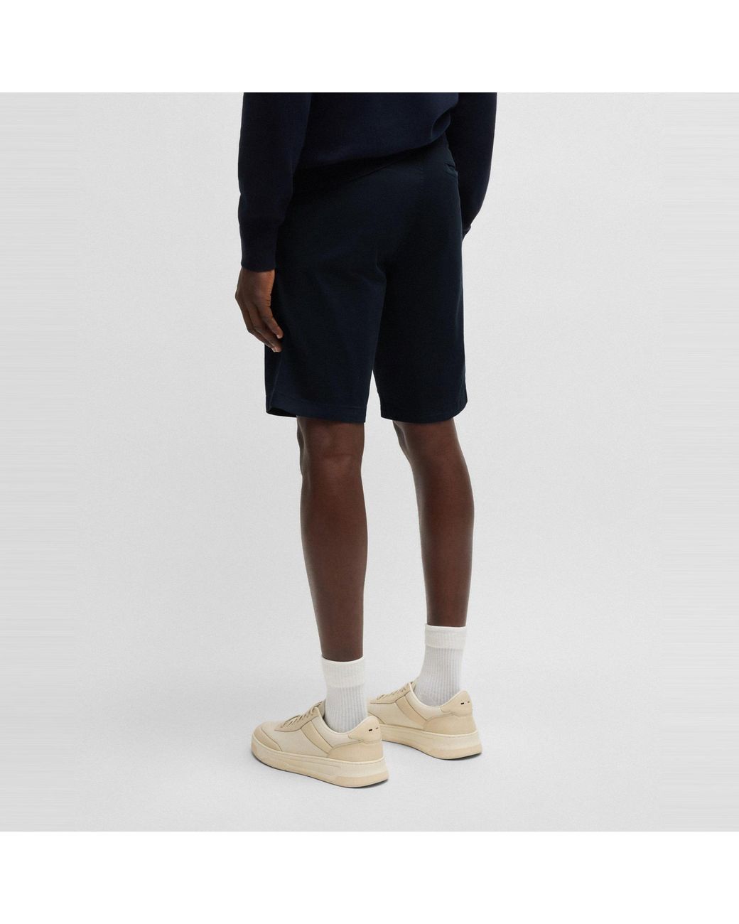 Boss Black Slim-Fit Minimalist Shorts for men