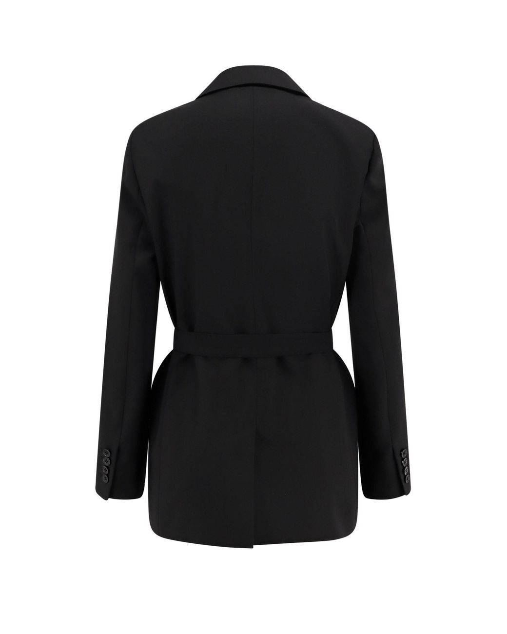 Max Mara Black Talento Tied Long-Sleeved Jacket