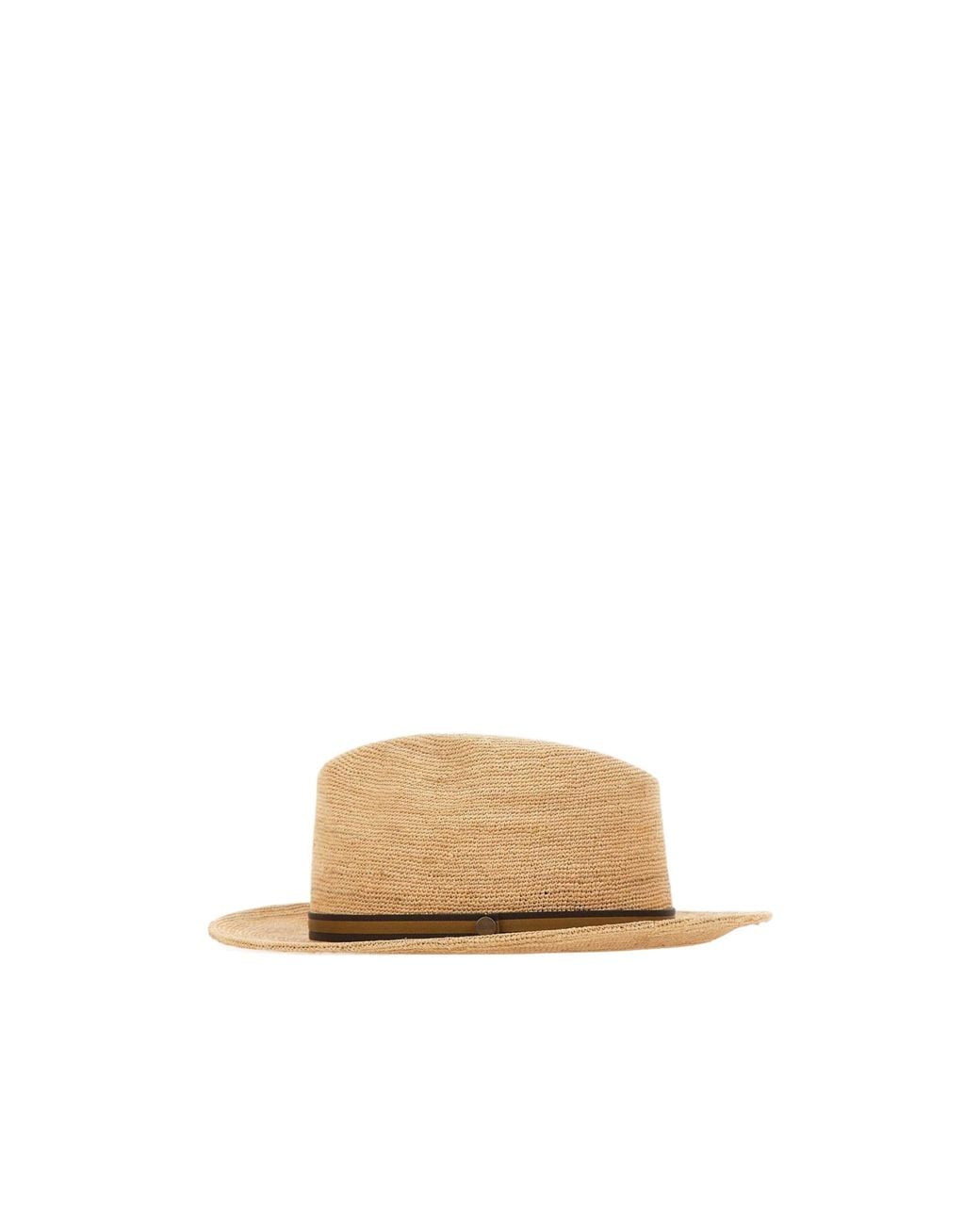 Borsalino Natural Argentina Crochet Medium-Brim Hat for men