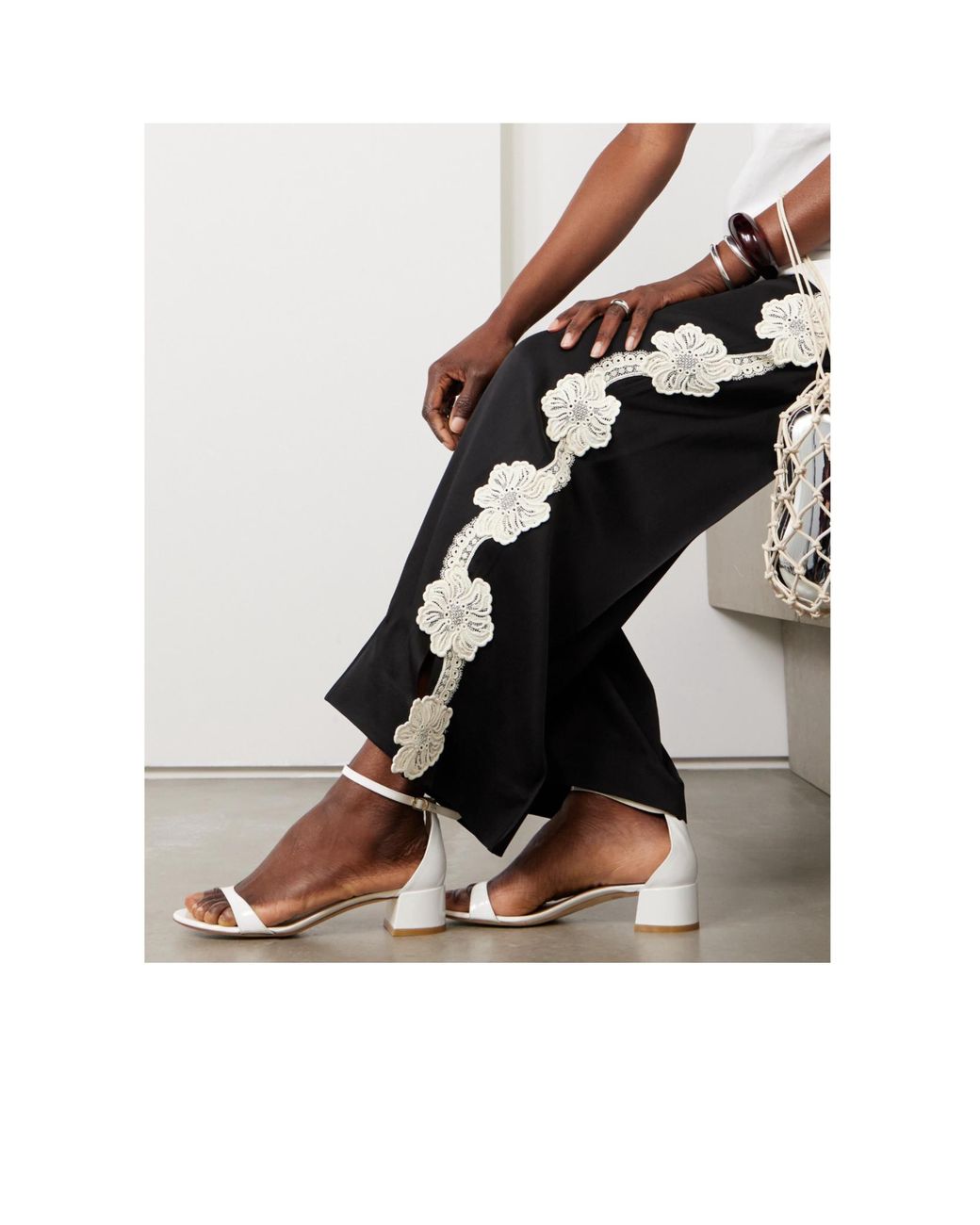 Stuart Weitzman White Simple Sandals
