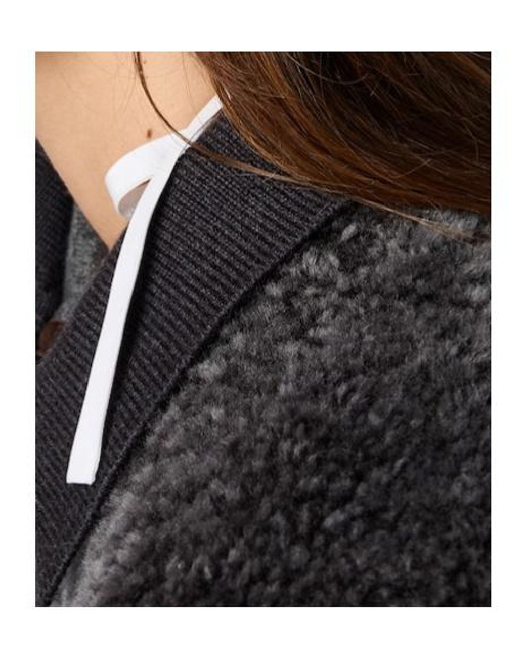 Miu Miu Black Shearling And Knit Blouson Jacket