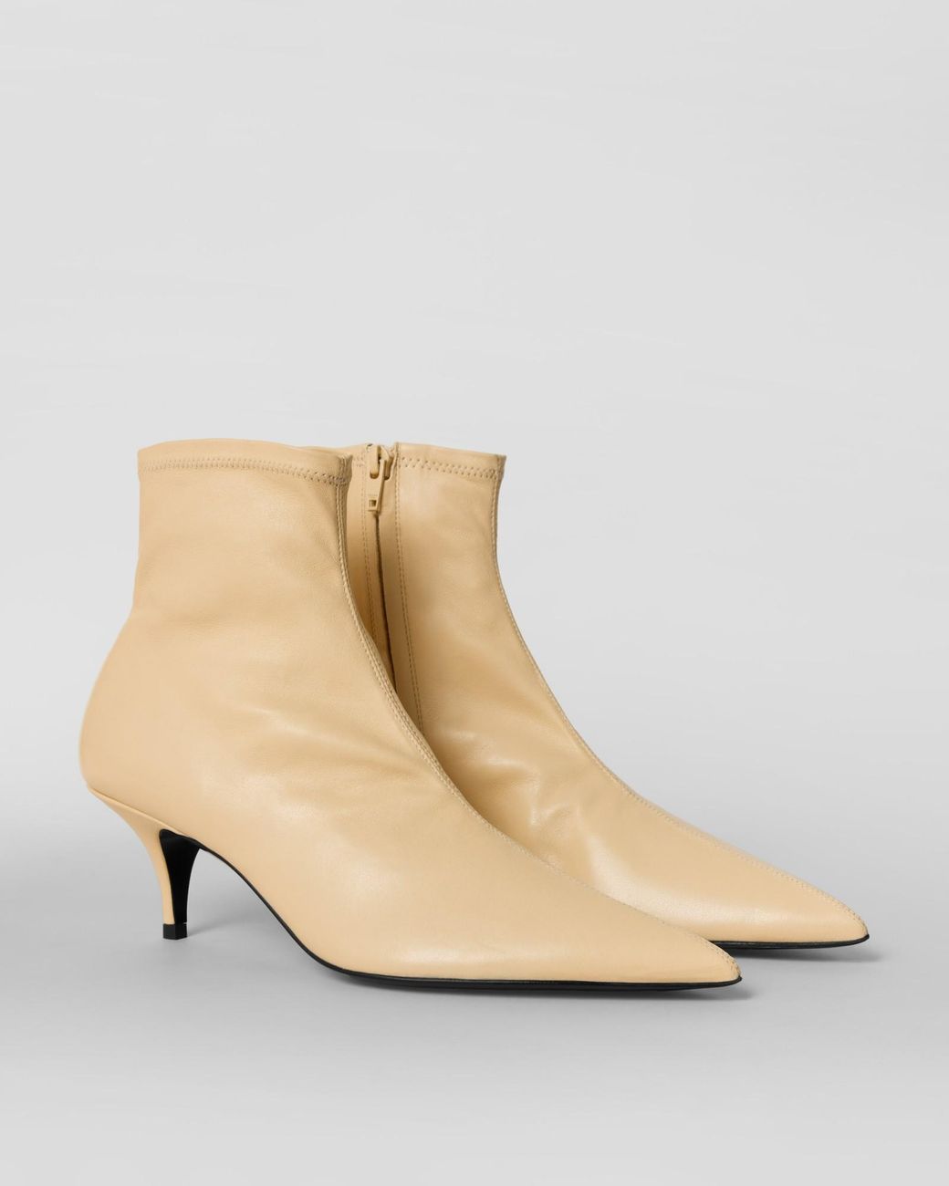 Céline Natural Shiny Leather Sock Booty