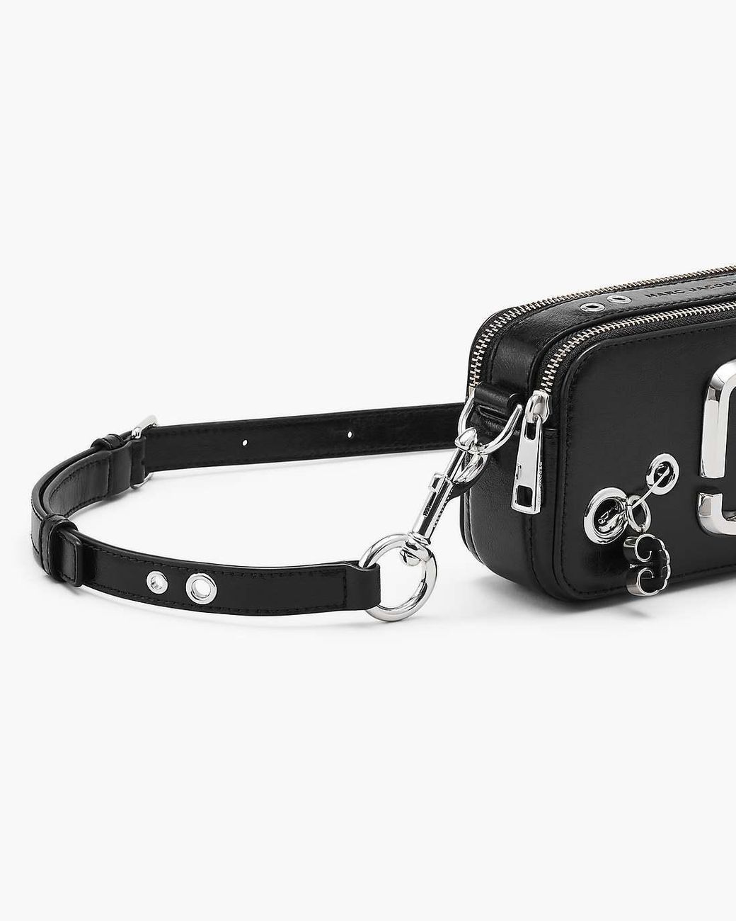 Marc Jacobs Black The Grommet Charm Snapshot Crossbody Bag