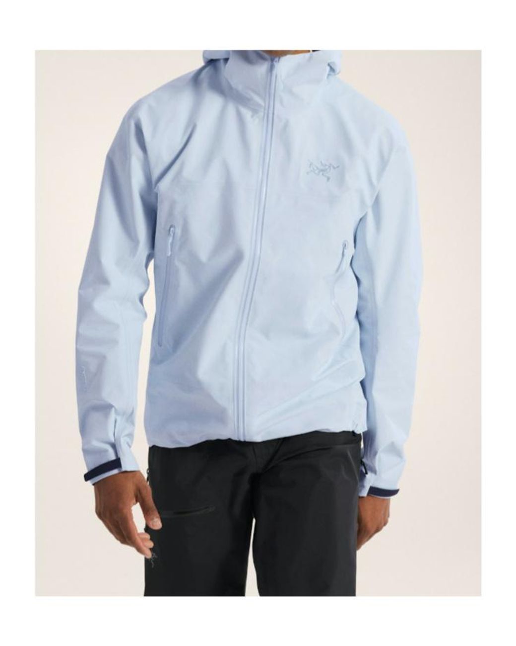 Arc'teryx Blue Logo-Embroidered Hooded Jacket for men