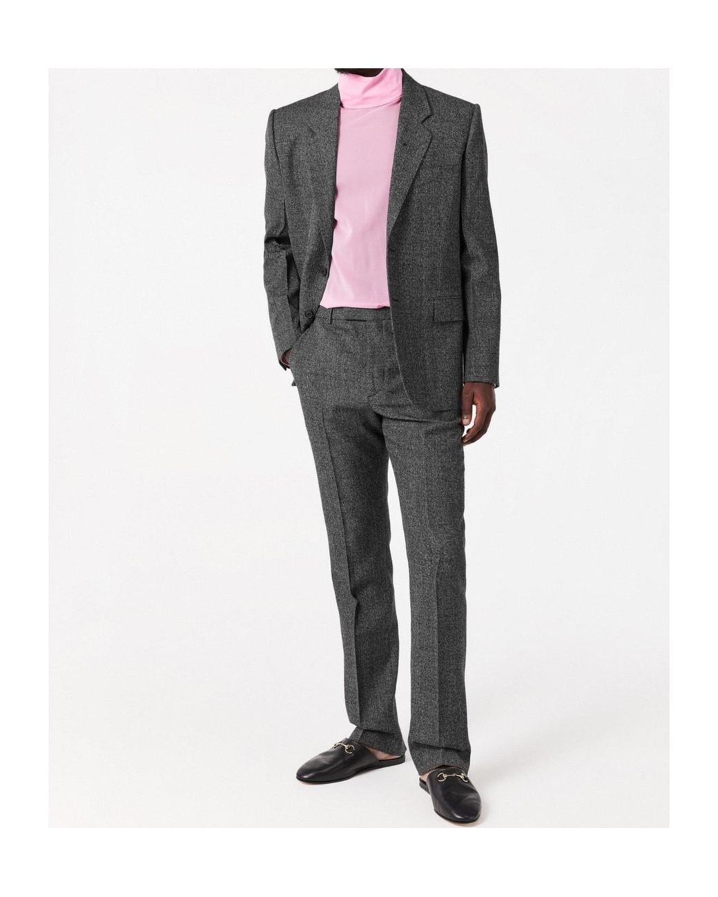 Gucci Black Straight Leg Trousers for men