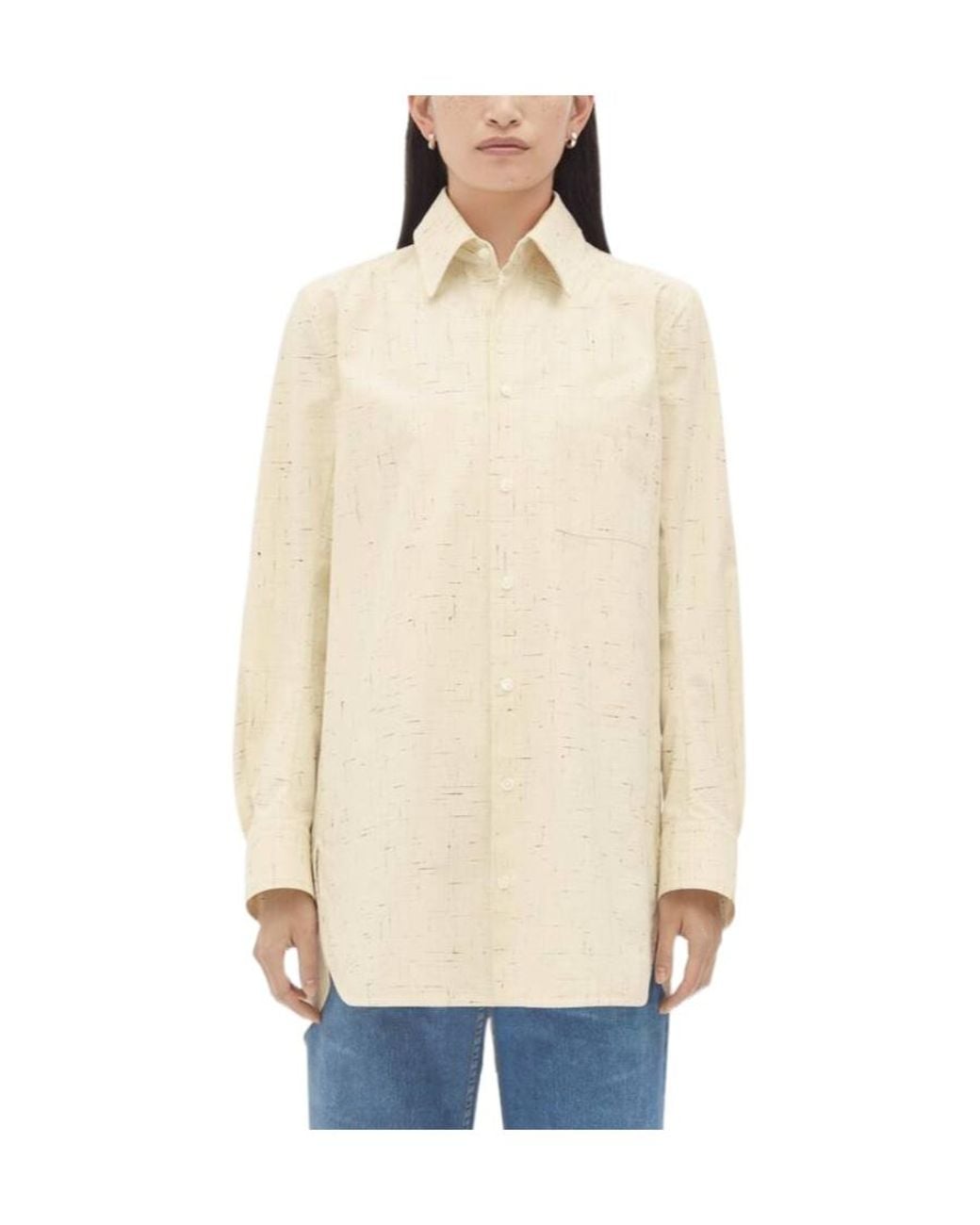Bottega Veneta White Long Sleeved Buttoned Shirt