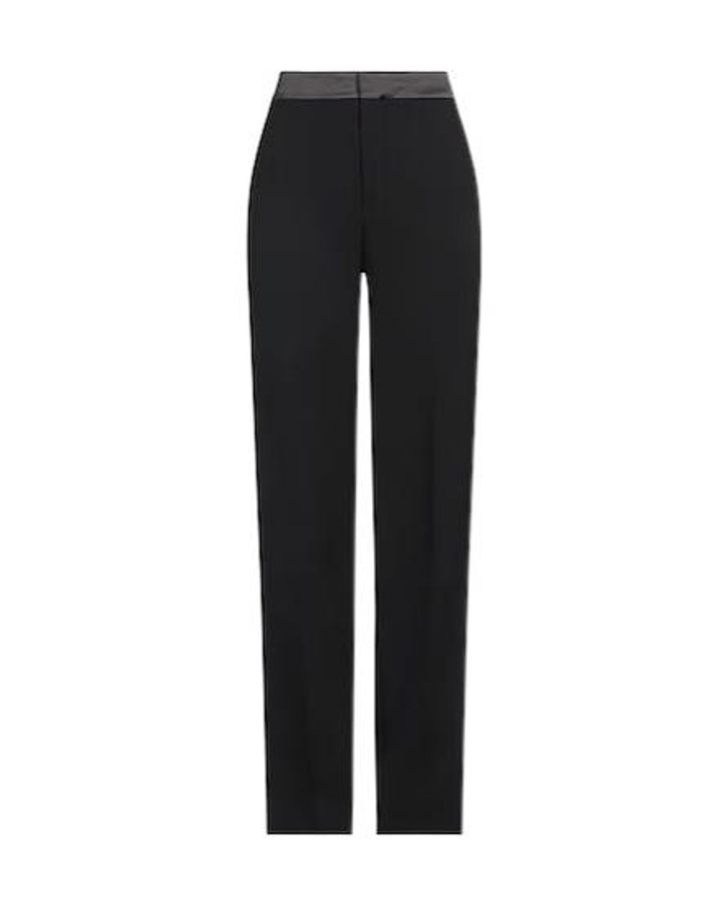 Chloé Black Solid Color Wool Wide-Leg Pants