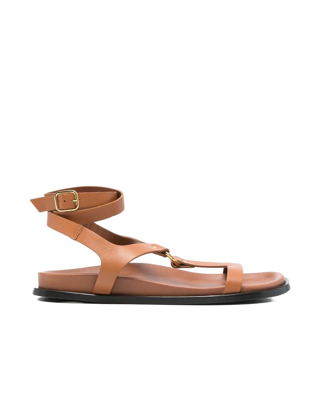 Alohas Brown Leather Sandals