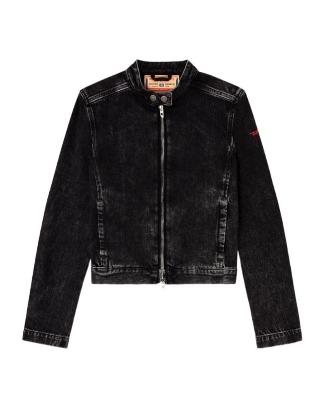 DIESEL Black De Mornin Fitted Denim Jacket