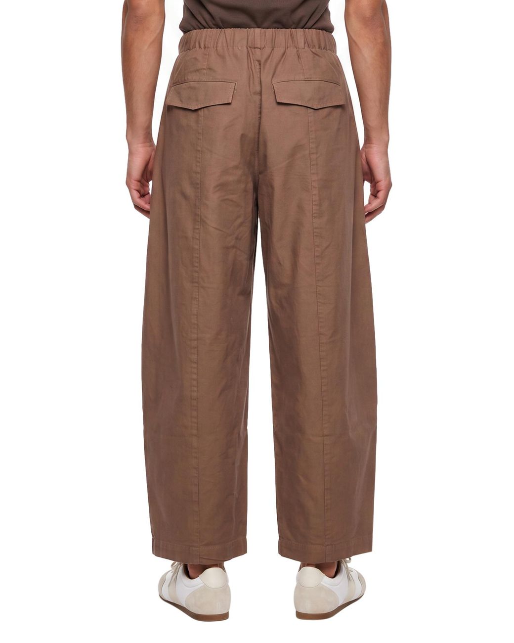 Entire studios Brown Drawstring Lantern-Style Casual Trousers for men